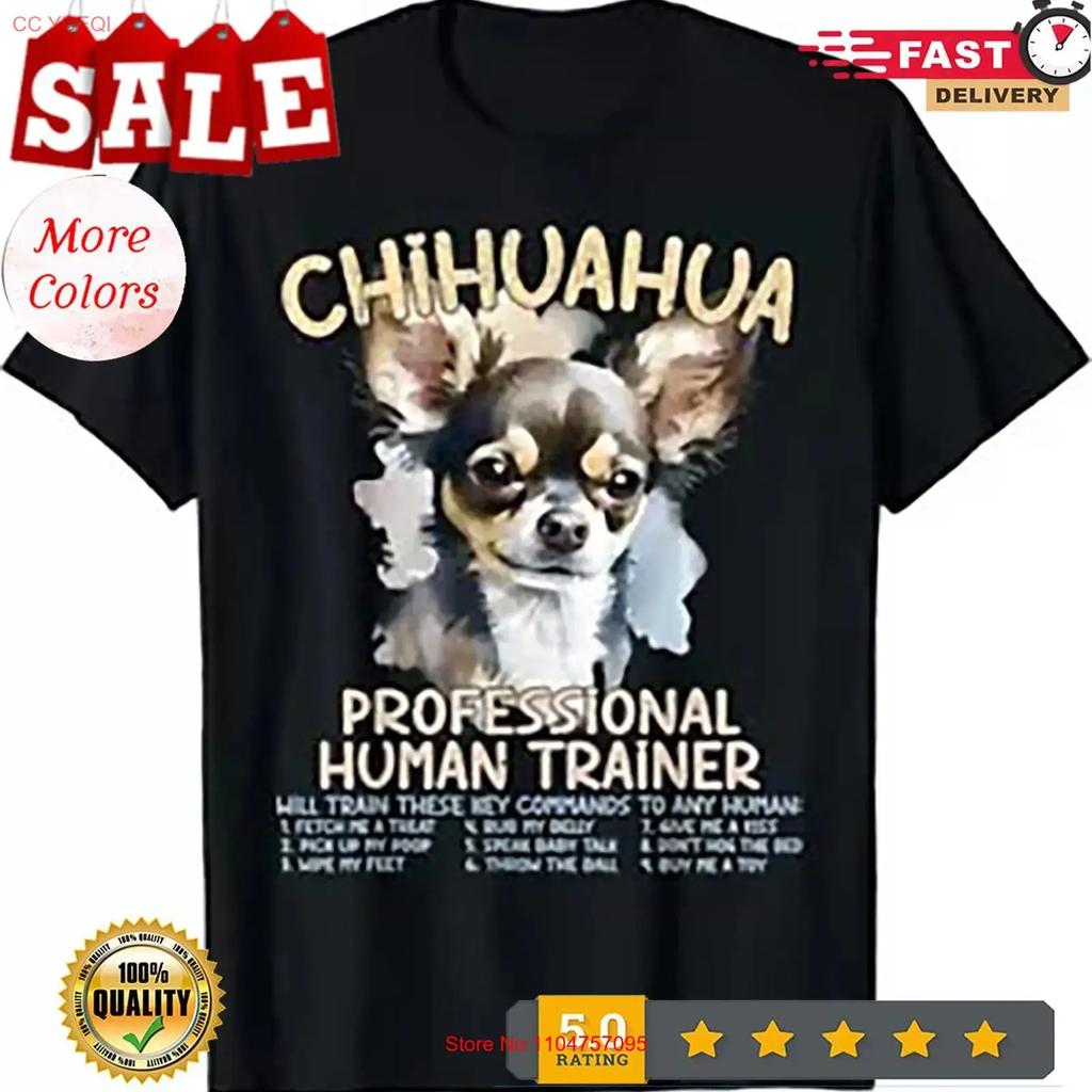 Chihuahua Professional Huunisex Trainer Funny Chihuahuas Pets T Shirt Vintage Graphic Streetwear Fashion Breathable
