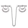 QKKQ New Stainless Steel Nipple Clamps Bondage Adult Sex Toys Noble Style Steel Clip Suitable for Adult Men and Women