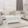 Vidaxl Coffee Table, White, 102X55X42 Cm, Wood-Based Material