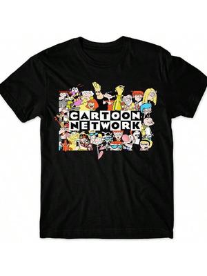 חולצת טריקו קלאסית נוסטלגית של לוגו Cartoon Network