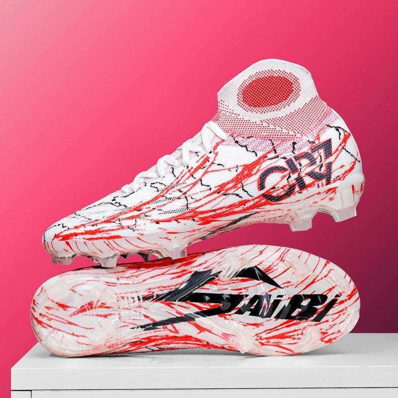

CR7 Suzaku Blue Dragon Football Shoes Student Male and Female Spikes Children s Youth Training Competition Sneakers 45