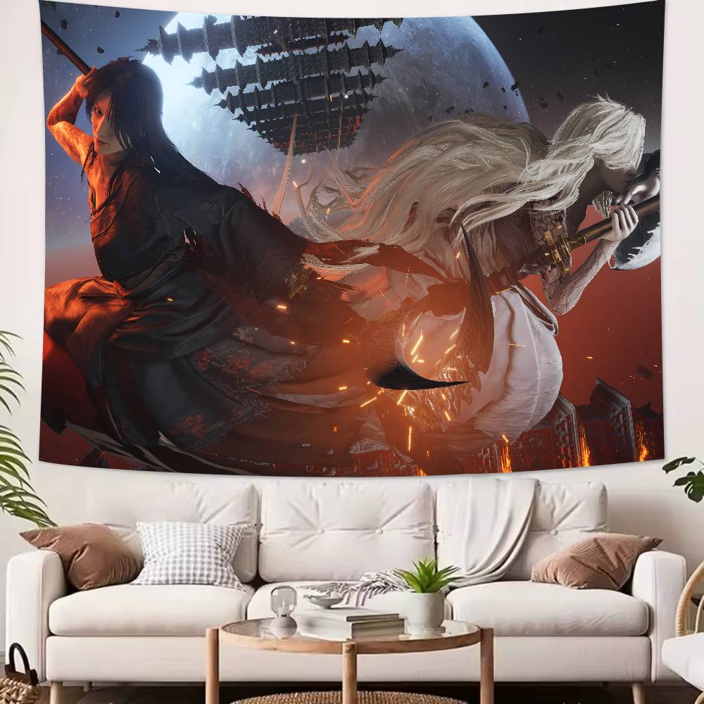 

Fashion Hot Cool Video Game Where Winds Meet Tapestry Wall Hanging Wall Rugs Dorm Decor Blanket Camping Decoration Tapestry 74x94cm(29x37in)