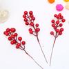 Christmas Crafts Small Red Fruit Cuttings Foam Berries 14 Heads Small Red Fruit Christmas Decorations