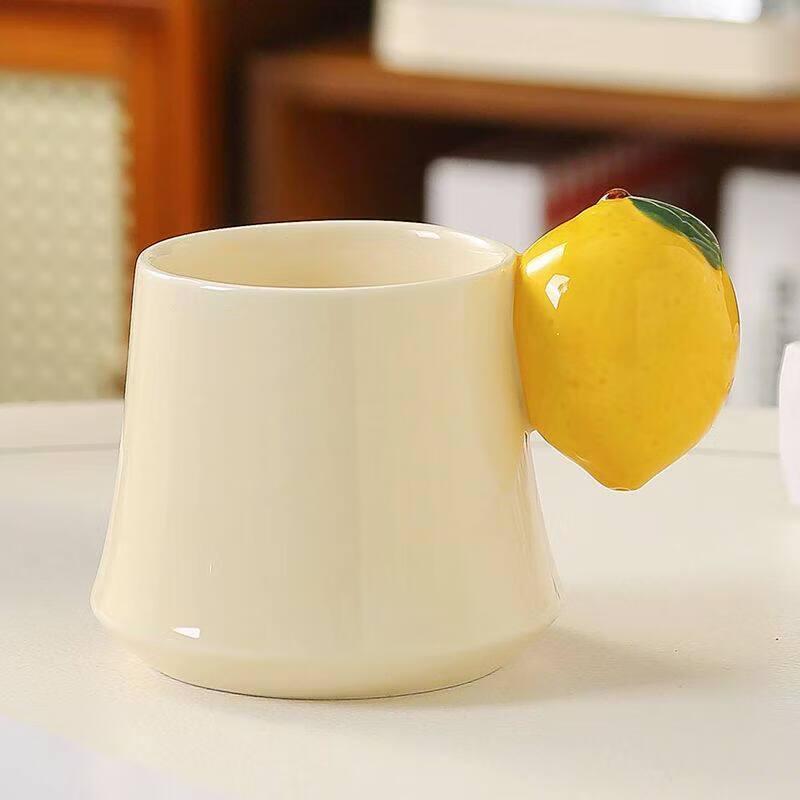 TLXT Ceramic Lemon Mug Set