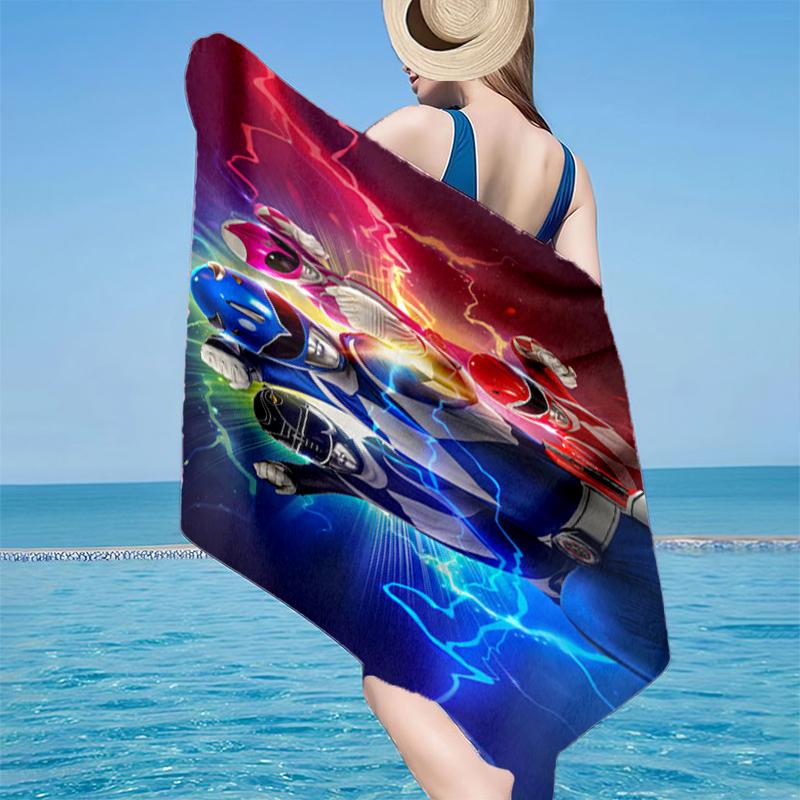 Rangers Team-up Beach Towel, Super Soft Microfiber, Gift for Her/Him, Birthday, for Pool, Beach, Travel, Home Decor Fan gifts