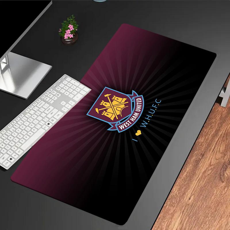 Tappetino per mouse con stemma West Ham United, Tappetino per mouse, Tappetino per mouse da gioco, Tappetino per tastiera, Decorazione da scrivania per computer portatile, Regalo per fan, Regalo di compleanno
