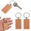 10PCS Beech Wood Key Chain Key   Keychains   Clothing Bag Decoration