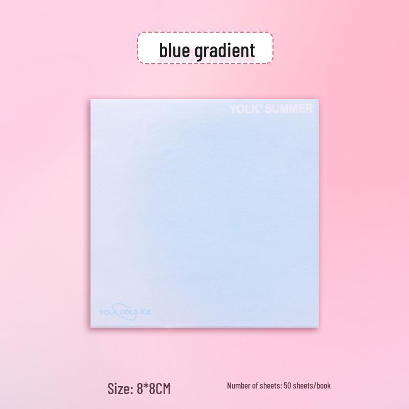 Custom Gradient Sticky Notes: Reusable, Personalized Creative Message Notes with Image