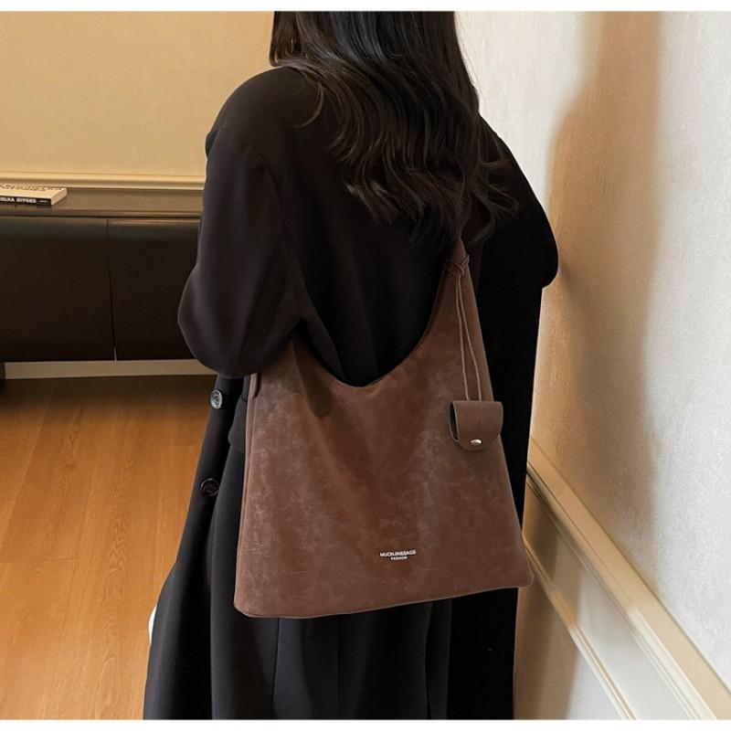 

Korean Large-capacity Leopard Print Tote Bag Women s Fashionable Retro Armpit Single-shoulder Cross-body Trend 32x11x40