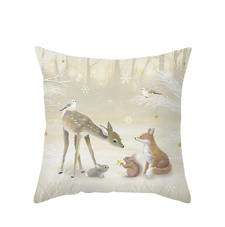 

Главная Рождественские украшения Наволочка Олененок Кролик Снеговик Принт Диван Офис Сиденье Машина Украшение 40x40cm