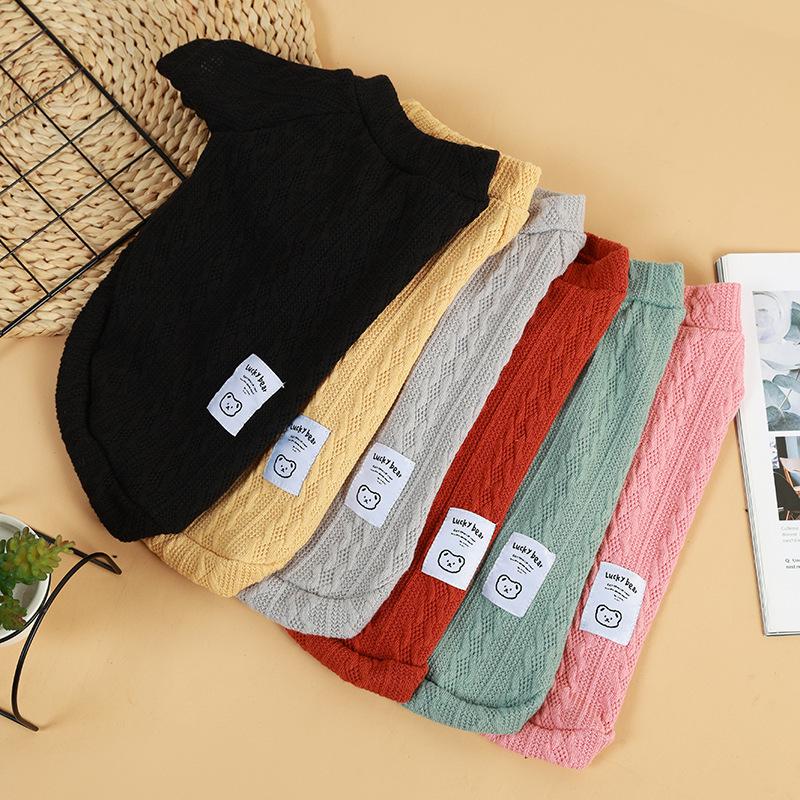 Dog clothes cat autumn and winter clothes warm and comfortable two-legged pet sweater puppy dog clothes knitted sweater jacket