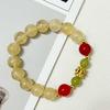 Natural Stone Beaded Bracelets for Women Semi-Precious Gemstones 10mm Round Beads Chalcedony Bangle Beading Jewelry Gifts
