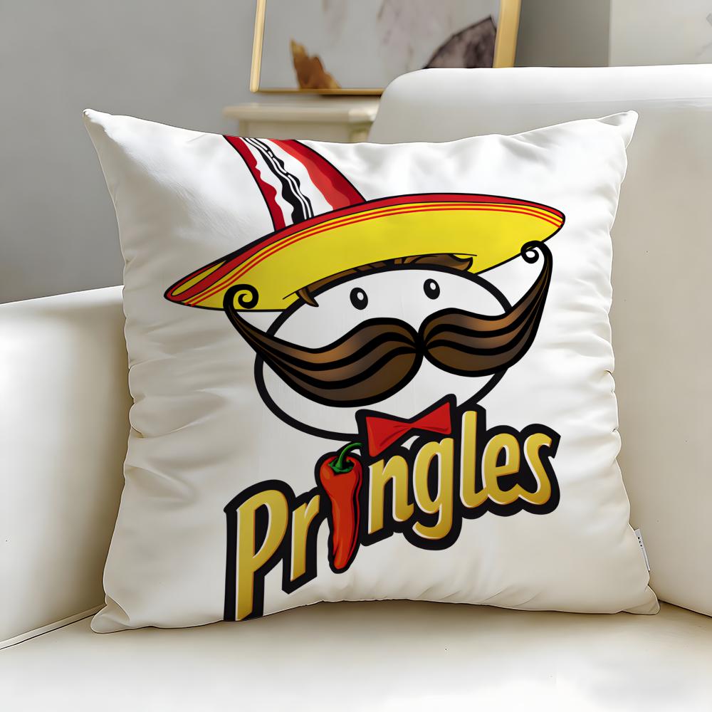 Klassische Snack-Marke Pringles Kissenbezug Weich & Pflegeleicht – Vielseitig für Sofa, Bett, Reisen und Büro