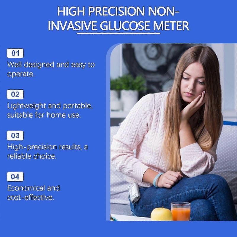 Portable Blood Glucose Monitor with Leg Foot Discomfort Relief Feature Compact Health Tracking Device with Clear Display Readings Management_lhh