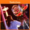 Illuminate Your Love – Led Luminous Rose Bouquet Balloon – Perfect For Valentine's Day