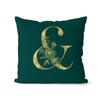 1Pc Green Pillow Cover 45*45cm Gold Letters Throw Pillow Cushion Cover Car Home Decoration Sofa Cushion Covers Pillowcase