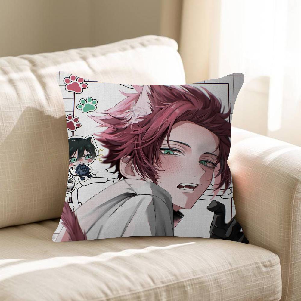 Itoshi Sae Anime Pillow Cover Sofa Cushion Cover Home Room Decoration Children Gift