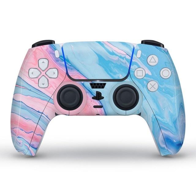 PlayStation5 PS5 vezérlőhöz Matricás Bőr Védőtok PS5 vezérlőkhöz PS5 joystick tartozékokhoz kék