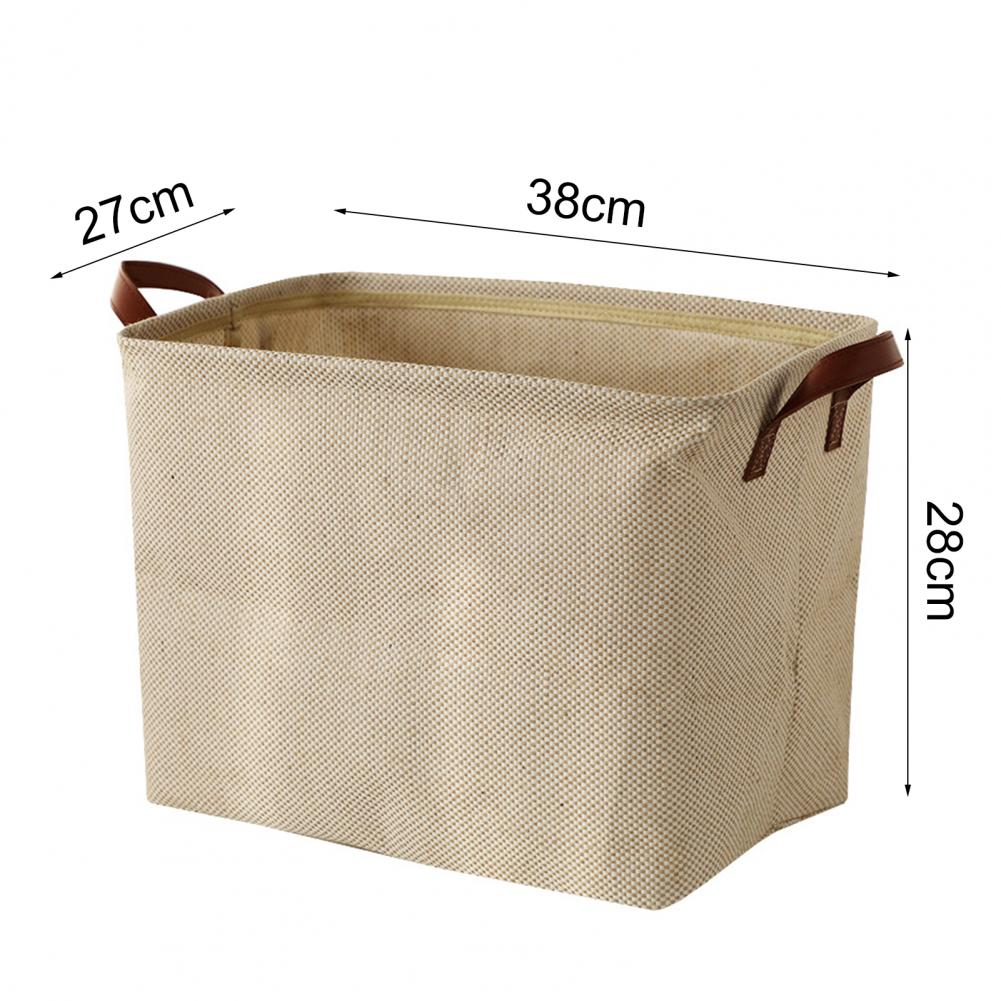 Foldable Storage Basket Decorative Dense Stitches Fabric Dirty Clothes Basket for Laundry Simple Wardrobe Storage Basket