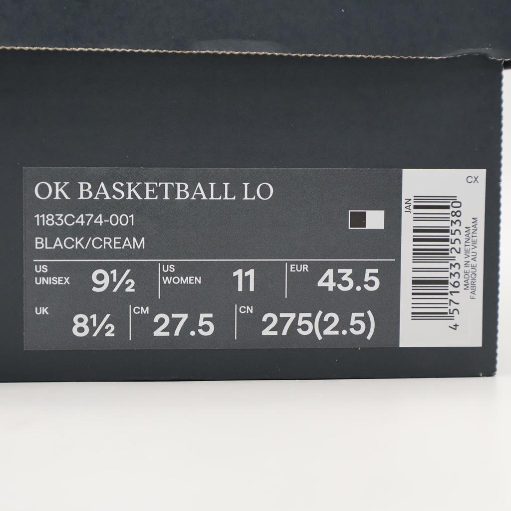 1183C474-001 Onitsuka Tiger Ok Basketball Lo Black Cream (Men's)