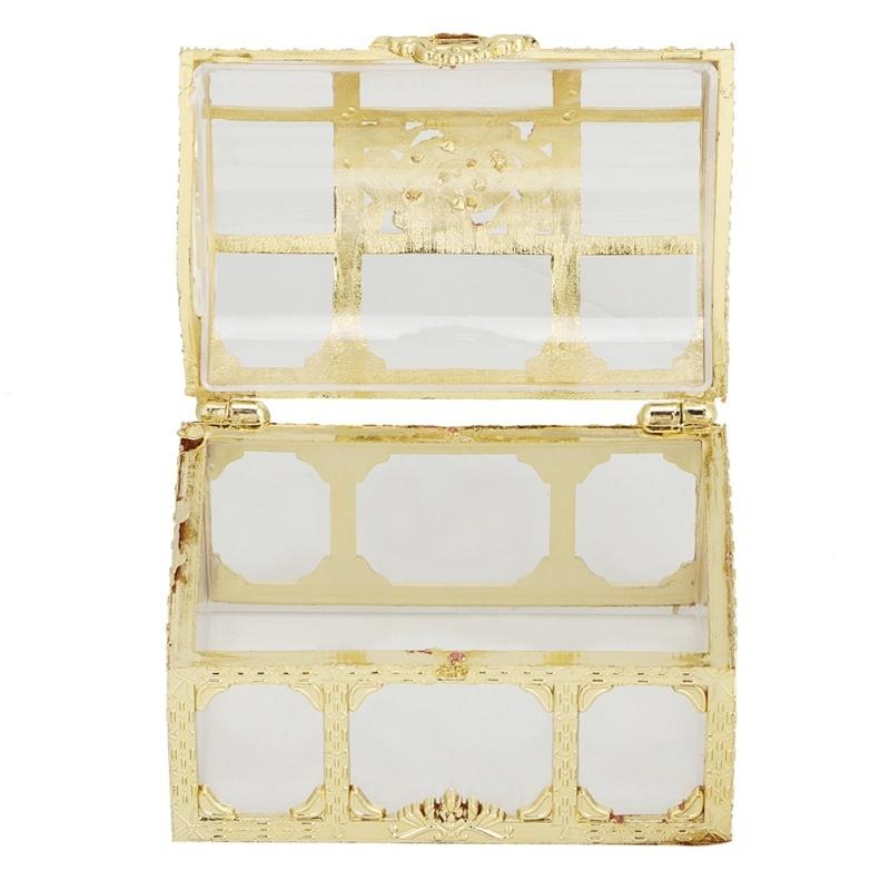 12pcs Hollow Candy Box Chocolates Container Ornamnet Gift Jar Decoration For Wedding PartyGold 7cm