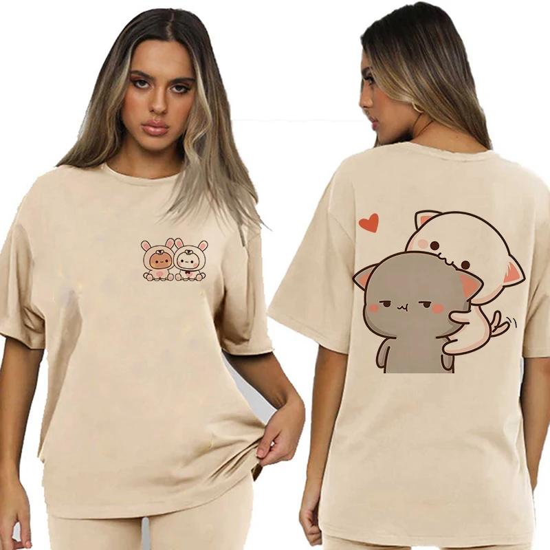 Bubu Dudu Velikost EU Topy Roztomilé tričko Manga Ženy Muži Legrační tričko Grafika Tričko pro volný čas Y2k Streetwear Kreslené gotické oblečení