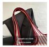 Autumn/Winter 2026 Literary Girl Striped Tote Bag - Large Capacity, Trendy Commuter Essential