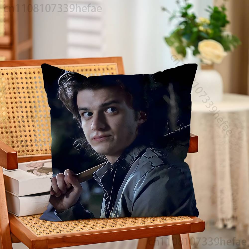 

JJoe Keery Singer Funny Pillow Case Antidustmite Pillowcase Invisible Zipper Silky Short Plush Sofa Cushion Cover 30x30cm