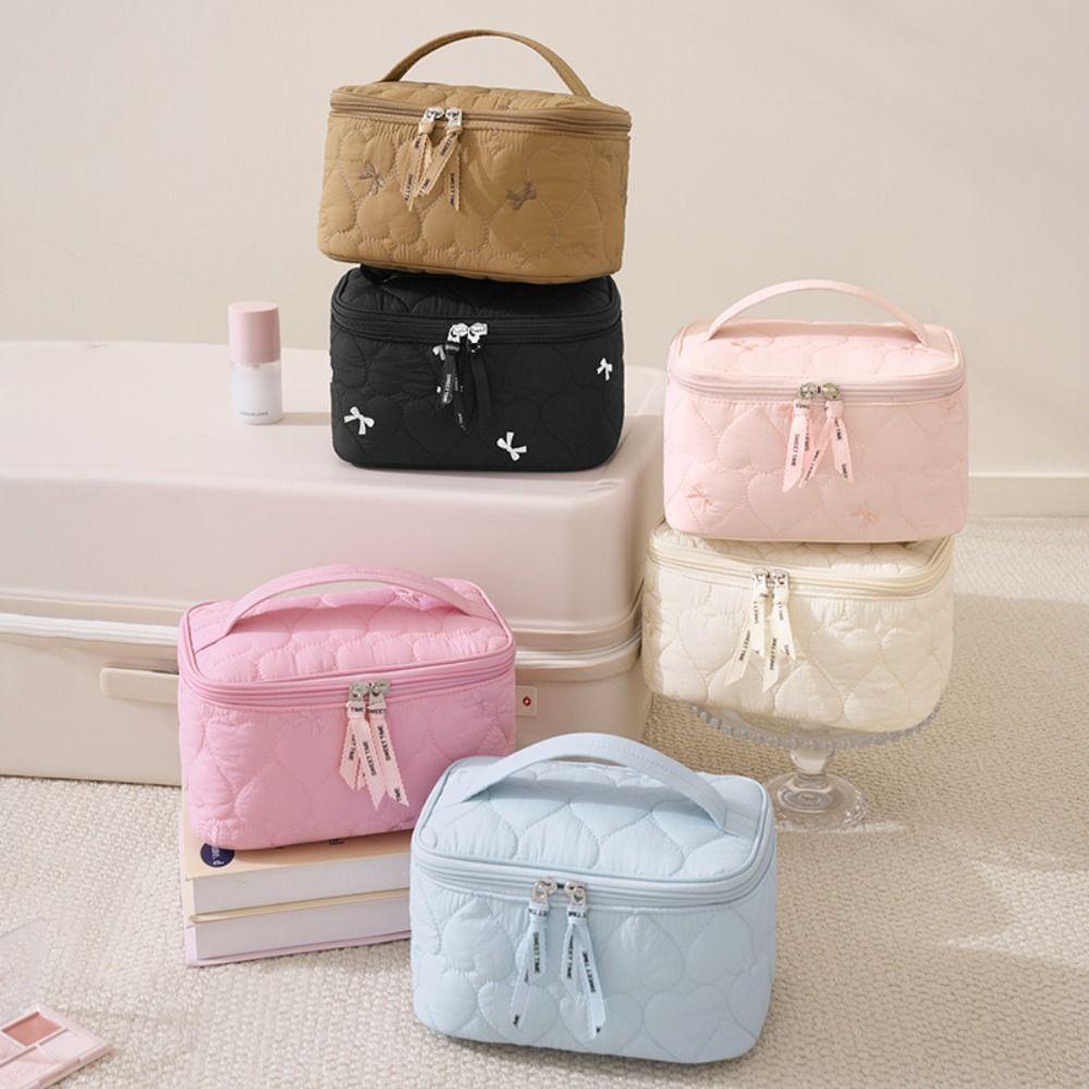 Large Capacity Cosmetic Bag Waterproof Makeup Organizer Multipurpose Storage Bag Bathroom