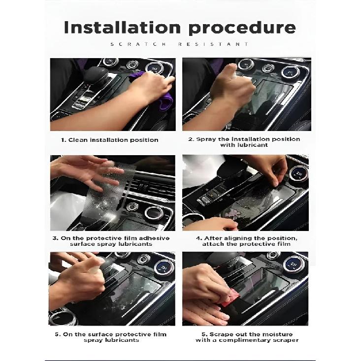 For BYD Song Pro 25 interior protection Dashboard Multimedia GPS Navigation Transparent Scratch-Resistant Film Modification