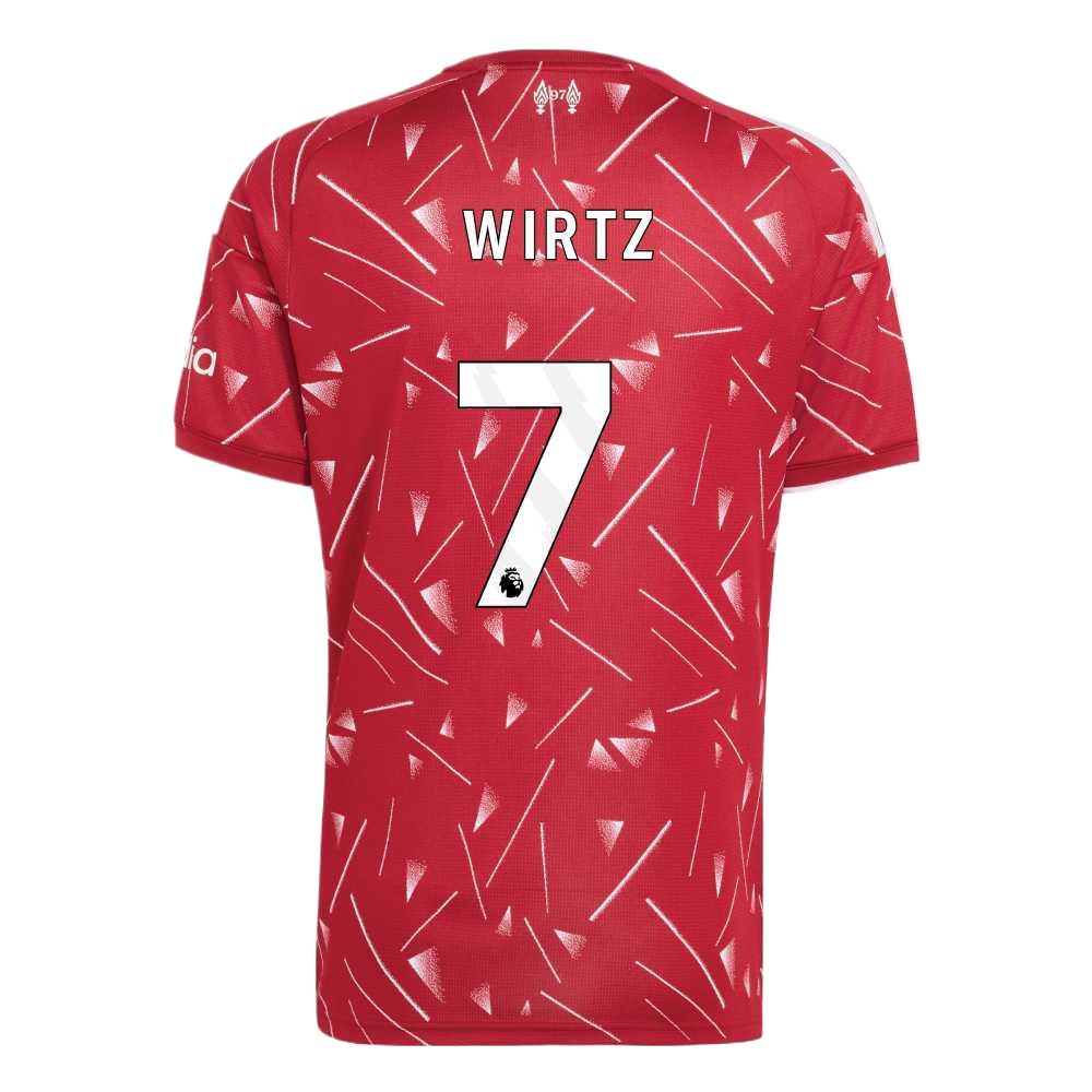 Adidas Liverpool Florian Wirtz 7 Home Quick-Dry Short Sleeve Football Jersey Fan Version Men jersey KA6852-7