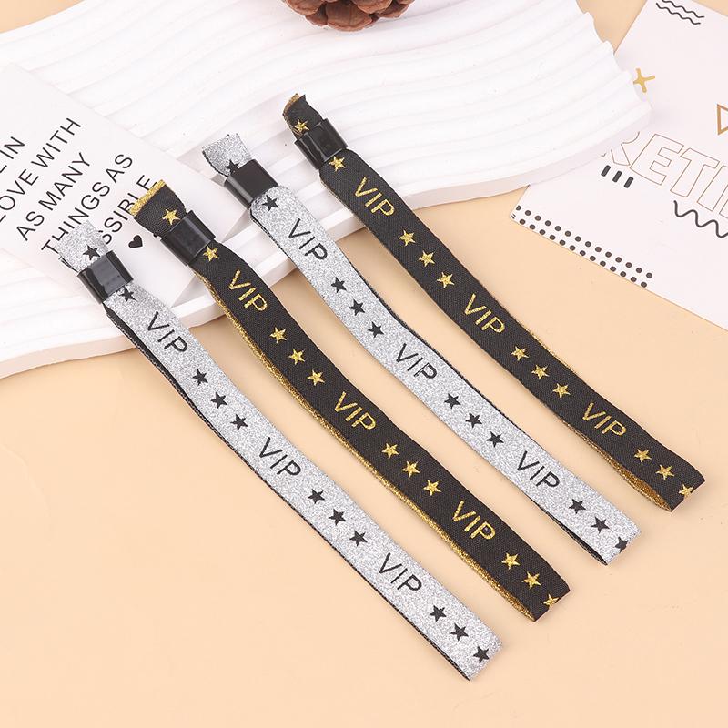 5Pcs Vip Cloth Event Wristband Vip Fabric Wristbands Solid Color Cloth Wristband Event Club Lightweight Concert Wrist Strap