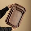 Minimalist Bamboo Wood Octagonal Serving Tray with Handles