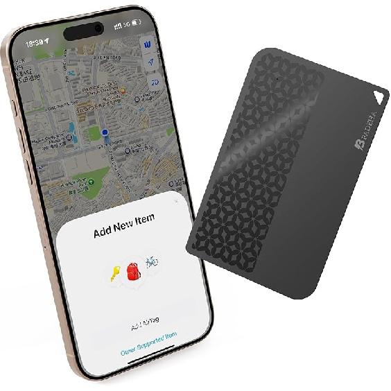 

2025 [Сертифицировано Apple MFi] (Только iOS) Bluetooth-трекер Smart Finder для Apple Find My iPhone, Карточка, Кошелек, GPS-трекер, Батарея на 5-10 лет, Ключи 1 Pack