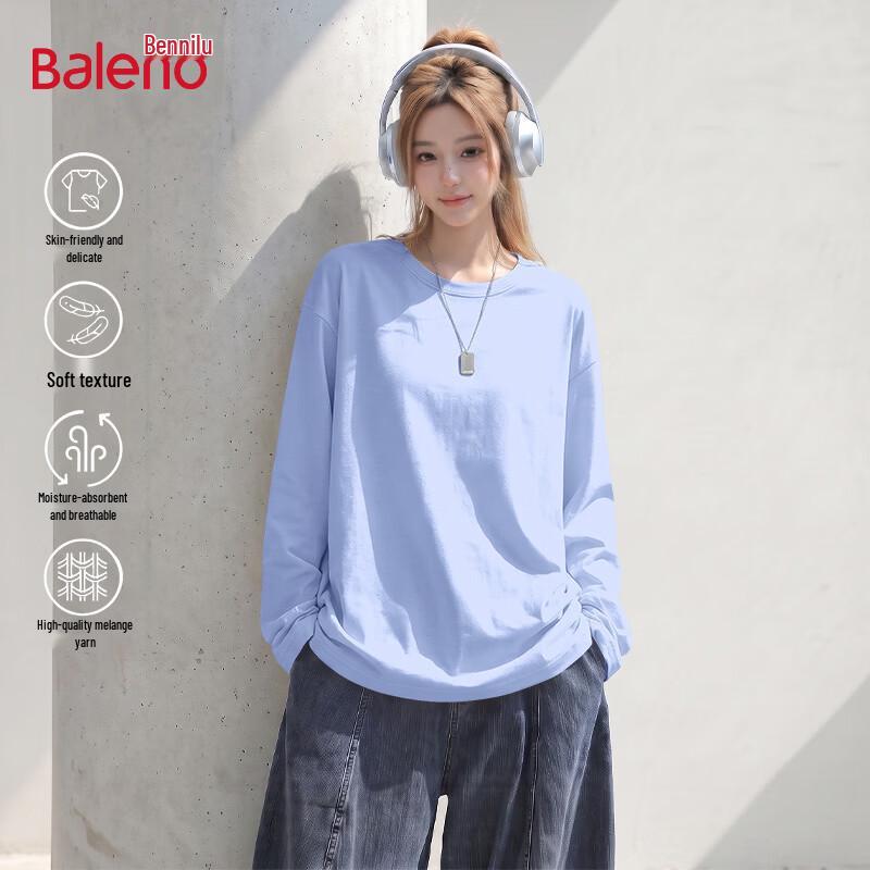 Baleno Women's Pure Cotton Long Sleeve T-Shirt