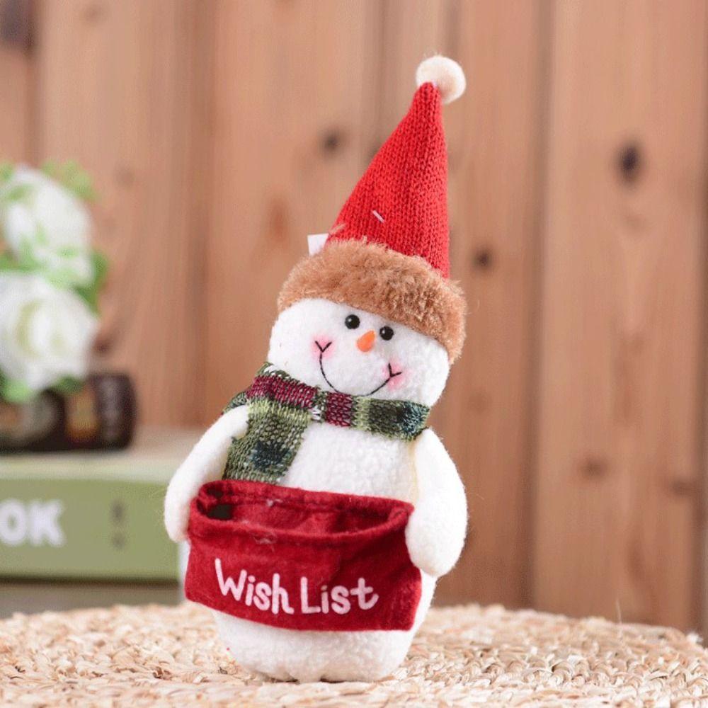Accessories Christmas Tree Christmas Pendant Snowman Dolls Stuffed Toy Christmas Decoration