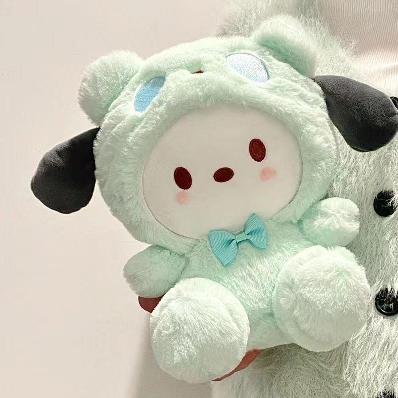 Green Polar Bear Dog Plush Toy for Kids & Girlfriend Birthday - Stuffed Animal with Big Ears