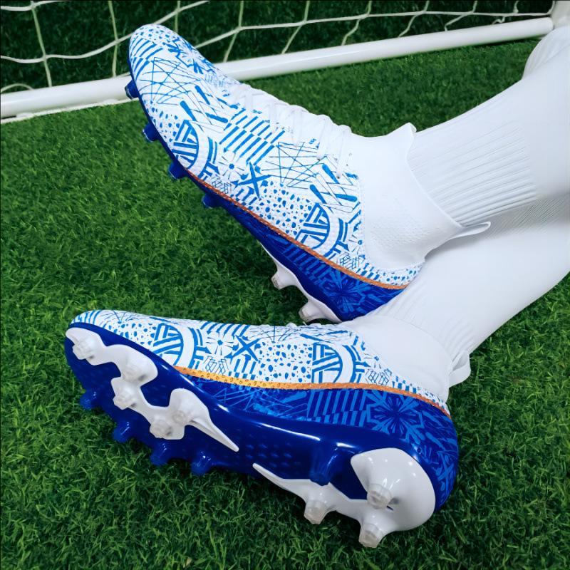 

Public Version Of High-Top Football Shoes, Boys And Girls Children S Artificial Grass Spikes Competition Training Football Shoes 40