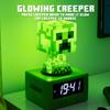 Paladone Minecraft Creeper Alarm Clock - Officially Licensed, In-Game Music & Night Light, for Kids & Tweens, Game Room Accessories