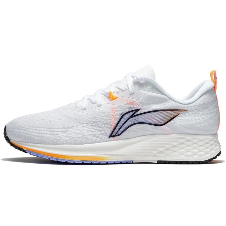 LINING Trich Tu 4 IV Men's Light Marathon Running Shoes - White/Blue ARMS005-4