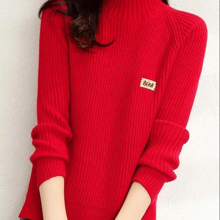 Women Half Turtleneck Sweaters Long Sleeve Lightweight Cashmere Knit Pullover Top Women Winter  Thermal Sweaters