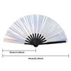PVC Tai Chi Fan Foldable Glitter Hand Fan Elegant Bamboo Fan  for Line Dancing, Parties, and Events