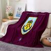 Football Club Burnley Flannel Blanket, Soft Polyester, Modern Design, All-Season for Camping, Travel, Gifts for holidays or birthdays