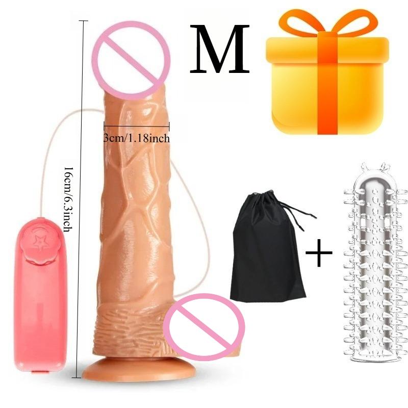 Realistic Dildo Vibrator with Suction Cup,for Clitoral Anal Stimulation,Vaginal Massager Female Masturbator Sex Toys Women Men