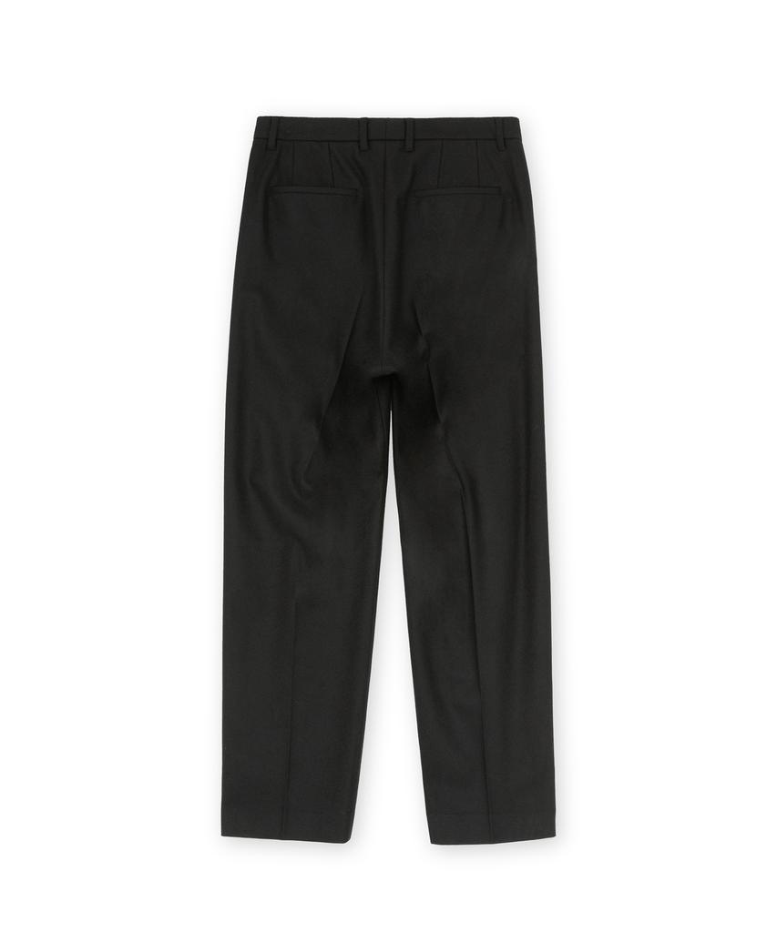 Beulaunyadeu Pure Wool One-Pleat Trousers, Black