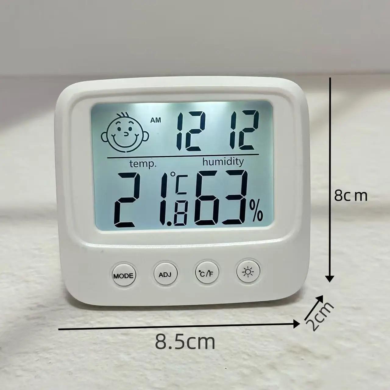 

1pc New LCD Digital Temperature Humidity Meter Backlight Home Indoor Electronic Hygrometer Thermometer Weather Station белый