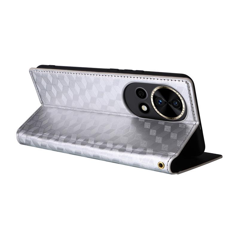 Leather Card Holder Stand Case for Huawei Nova 12 - Magnetic Cover