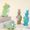 Squeaky Dinosaur Dog Chew Toy Bite Resistant Aggressive Chewer Latex Kangaroo Interactive Toy Small Dog Teething Cleaning Boredom Toy