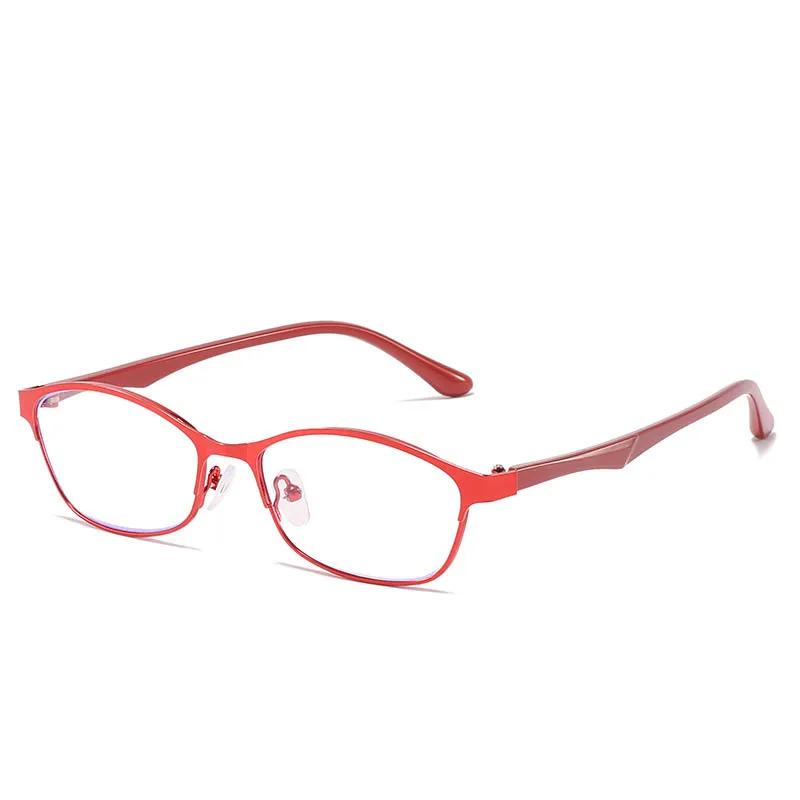 

Ladies New Anti Blue Light Reading Glasses Metal Full Frame Presbyopia Glasses Fashion Finished Computer Eyewear 0 To +4.0 3.0