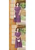 Mom's Elegant Chinese-Style Plus Size Dress: Slimming, Tummy-Concealing Summer Short Sleeve for Middle-Aged and Elderly Women